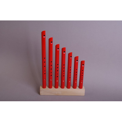 MS-DU-SV-02 Комплект свирелей (7 тональностей: C,D,E,F,G,A,H) с подставкой, Мастерская Сереброва