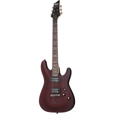 Schecter OMEN-6 WSN Гитара электрическая, 6 струн, корпус липа, гриф клен, лады 24XJumbo, лесной оре