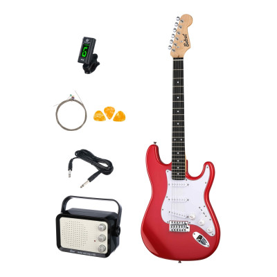 BST-KIT-RD Электрогитара с комбоусилителем и аксессуарами, красная, Belcat