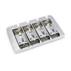 BB-08-CR Бридж (струнодержатель) бас-гитары, хром, Metallor