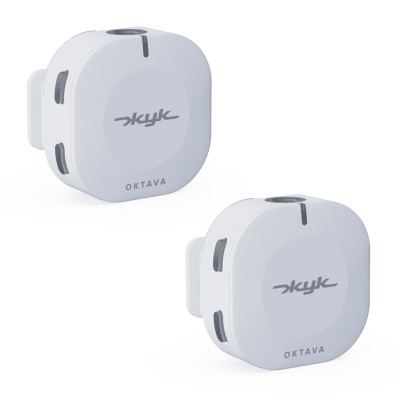 ZHUK-2-B Жук-2-Б Беспроводная петличная микрофонная система, 2 передатчика, белая, Октава