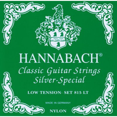 815LT Green SILVER SPECIAL Комплект струн для классической гитары нейлон/посеребренные Hannabach