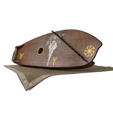 GU-10.09.13.12110 Гусли Рыквы 13 струн, темные, 2-х камерные, Гусельник