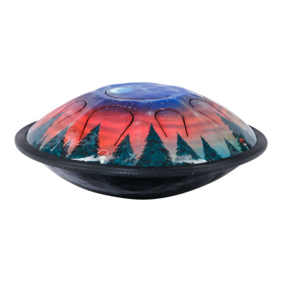 PNG-GD-36F3 Глюкофон "Гранофон" 36см, рисунок Полянка, со звукоснимателем, Pangooda Drums