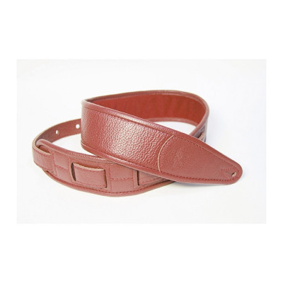 FL700001CU Leather Custom Ремень для гитары, кожаный, красный, Fidel