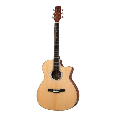 M-85 Акустическая гитара, с вырезом, цвет натуральный, Magna