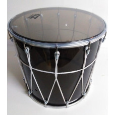 BKA-14Opv Барабан кавказский 14", акрил, 34х36см, с верёвкой, черный, Мастерская Бехтеревых