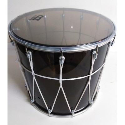 BKA-14Opv Барабан кавказский 14", акрил, 34х36см, с верёвкой, черный, Мастерская Бехтеревых