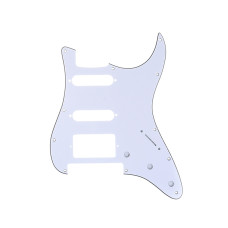 MX1380WH Пикгард для гитары Fender Stratocaster HSS, 3 слоя, белая, Musiclily
