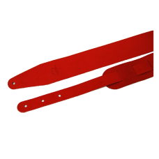 Fidel FL50033L Ремень гитарный, кожа, цвет красный, Fidel