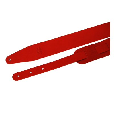 Fidel FL50033L Ремень гитарный, кожа, цвет красный, Fidel