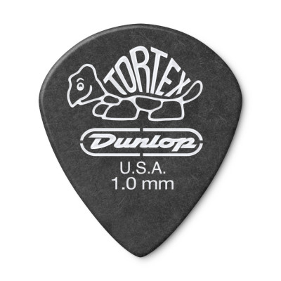 482P1.0 Tortex Pitch Black Jazz III Медиаторы 12шт, толщина 1,00мм, Dunlop