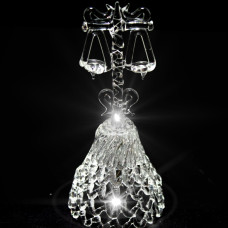 GH-M042 Колокольчик хрустальный «Весы», средний, Гусь Хрустальный