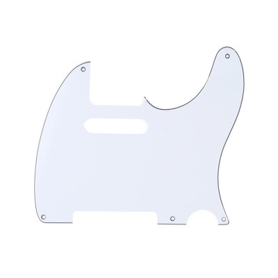 MX1410WH Пикгард для гитары Fender Telecaster, 3 слоя, белая, Musiclily