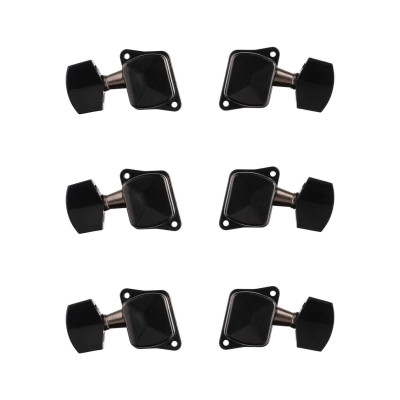 AL-015BK-P Комплект 3+3 колковой механики, черный, Alice