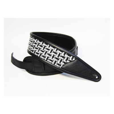 FL70000TCU Leather Custom Textil Ремень для гитары, кожа/текстиль, черный, Fidel