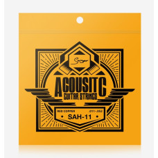SAH-11 Комплект струн для акустической гитары, медь, 11-52, Smiger