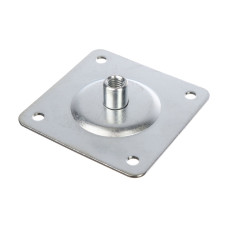 104008 M10 Соединительная пластинка для стойки тренировочного пэда, 70х70мм, сталь, HUN