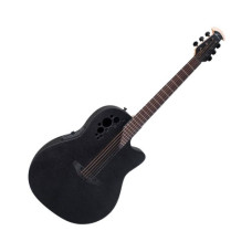 Ovation 2078TX-5-G Elite TX Deep Contour Cutaway Black Textured электроакустическая гитара, цвет черный, производство Китай