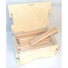 SCL20-BOX20 Клавесы, 20х200мм, бук, набор 20 пар, в деревянном ящике, Sinkopa