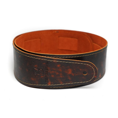 MB6061-129-1 Ремень для гитары, кожаный, рыжий лофт, Mamba straps