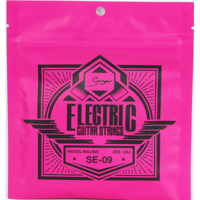 SE-09 Комплект струн для электрогитары, никелированные, 9-42, Smiger