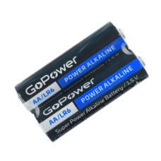 00-00015599 Super Power Alkaline Shrink Элемент питания AA/LR6 щелочной 1.5В, 2шт, GoPower 00-00015599 Super Power Alkaline Shrink Элемент питания AA/LR6 щелочной 1.5В, 2шт, GoPower