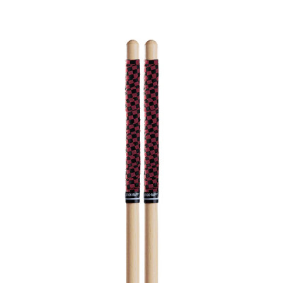 SRCR Stick Rapp Лента для барабанных палочек, черная/красная клетка, D'Addario