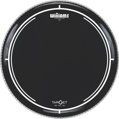 WB2-7MIL-08 Target Series Black Пластик для том-барабана 8", черный, Williams