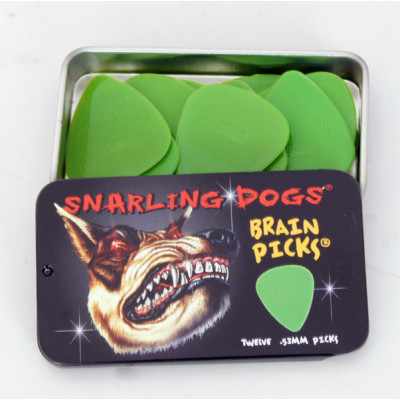 TNSDB351.53GREEN Brain Picks Медиаторы 12шт, толщина 0.53, Snarling Dogs