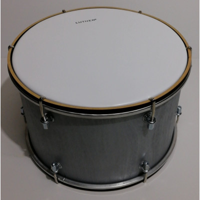 BD-10-2S Барабан 10", 25х17см, настраиваемый, двусторонний, серебристый, Мастерская Бехтеревых