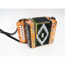 S40XL-C-YL Гармонь "Сувенир" 15х12-I, желтая, Шуйская гармонь