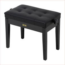 LB-21BKG Банкетка, черная, искусственная кожа, Rin