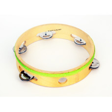 TH8-5C Тамбурин с 5 бубенцами и прозрачной мембраной, 8 дюймов Fleet