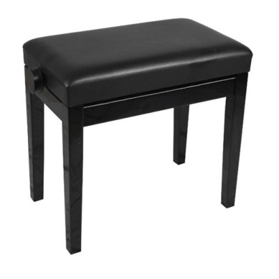 HY-DX14-GLOSS-BLACK Банкетка, черный/черный, искусственная кожа, Rin