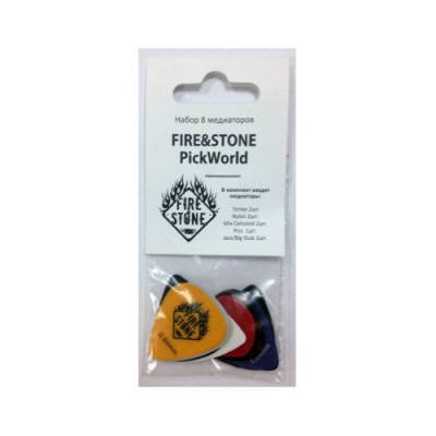 Fire&Stone PickWorld набор медиаторов 8шт.