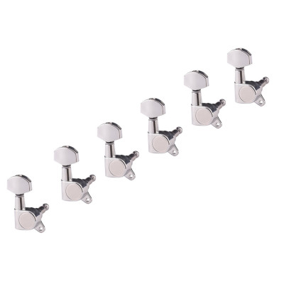 J-02-CR-6L Колки для гитары 6л, хром, Metallor