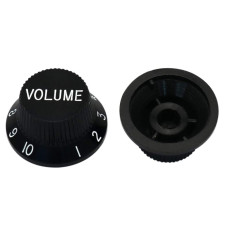 KPV13 Ручка потенциометра, Volume, черная, Paxphil