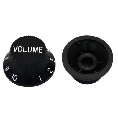 KPV13 Ручка потенциометра, Volume, черная, Paxphil