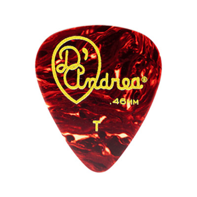 TPG351.046TH Shell Celluloid Медиаторы, 12шт, целлулоид, 0,46мм, D'Andrea