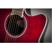 Ovation CS24-RR Celebrity Standard Mid Cutaway Ruby Red электроакустическая гитара с вырезом