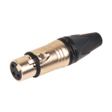 XLINE Cables RCON XLR3F 17 Разъем XLR МАМА кабельный никель 3pin Цвет: хром