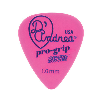 TPGB351_1.0HV Pro-Grip Brites Медиаторы, 12шт, делрин, 1мм, стандартные, D'Andrea