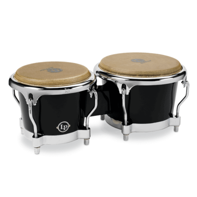 Latin Percussion LP200XF-BK Fiberglass Bongos бонго 7.25"+8.625"