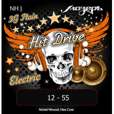 NH-J Hit Drive Jazz Комплект струн для электрогитары, 12-55, Мозеръ