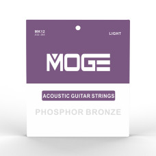 MK12 Комплект струн для акустической гитары, фосфорная бронза, 12-53, Moge
