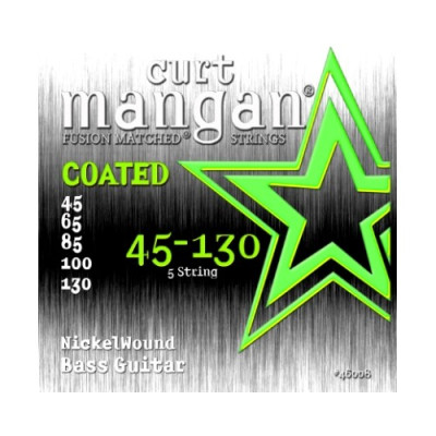 Curt Mangan Nickel Wound Bass 5-String Coated Set 45-130
