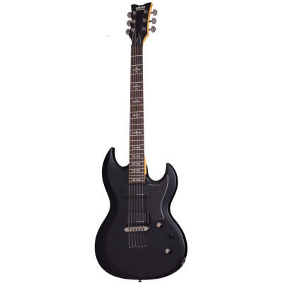 Schecter DEMON S-II ABSN Гитара электрическая, 6 струн, цвет: чёрный сатин