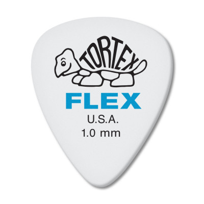 428P1.0 Tortex Flex Медиаторы, 12шт, толщина 1,00мм, Dunlop
