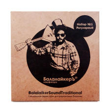 STR-B1 «Регулярный» Комплект струн для 3-струнной балалайки, металл, Балалайкеръ